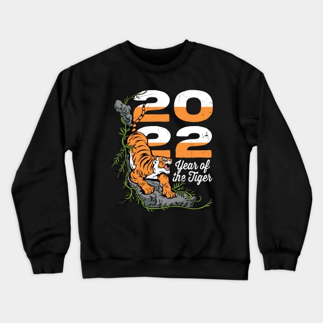 Year of the Tiger 2022 Wild Animal Crewneck Sweatshirt by RadStar